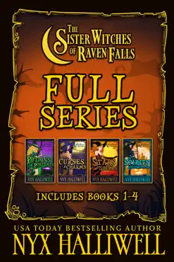 sister witches of raven falls cozy mystery series, books 1-4 book cover image