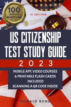 us citizenship test study guide 2023 book cover image
