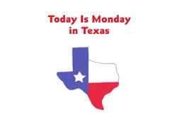 today is monday in texas book cover image