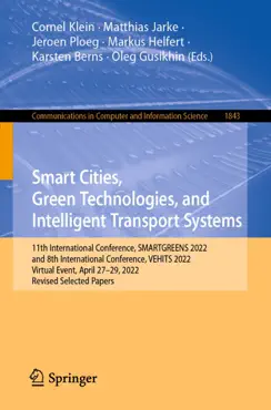 smart cities, green technologies, and intelligent transport systems book cover image
