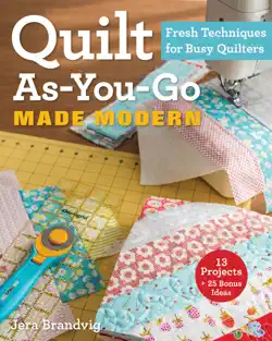 quilt as-you-go made modern book cover image