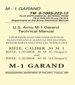 u.s. army m-1 garand technical manual book cover image