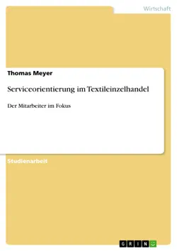 serviceorientierung im textileinzelhandel book cover image