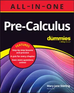 pre-calculus all-in-one for dummies book cover image