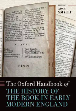 the oxford handbook of the history of the book in early modern england book cover image