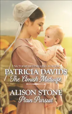 the amish midwife and plain pursuit book cover image