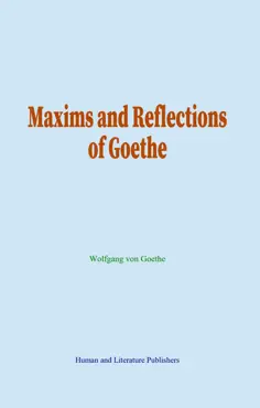 maxims and reflections of goethe book cover image