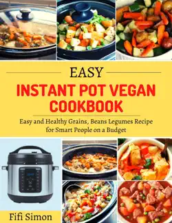 easy instant pot vegan cookbook book cover image