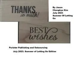 on things that make sense sooner or later. summer of letting go edition. by jason changkyu kim book cover image