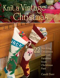 knit a vintage christmas book cover image