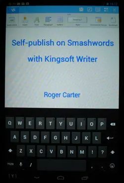 self-publish on smashwords with kingsoft writer book cover image
