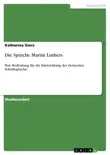 Die Sprache Martin Luthers sinopsis y comentarios