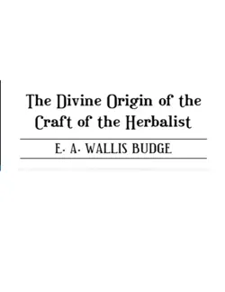 divine origin of craft of herbalist book cover image