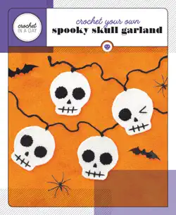 crochet your own spooky skull garland book cover image