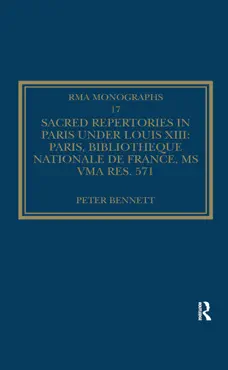 sacred repertories in paris under louis xiii book cover image