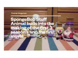 spongebob stuff animal buds into the making of the first three seasons and the first movie book cover image