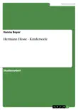 Hermann Hesse - Kinderseele sinopsis y comentarios