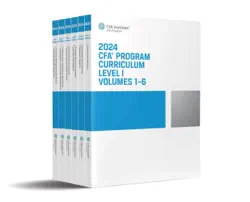 2024 cfa program curriculum level i box set book cover image