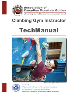 acmg climbing gym instructor manual book cover image