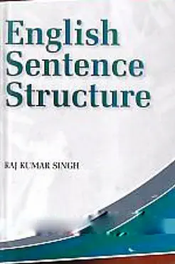 english sentence structure book cover image