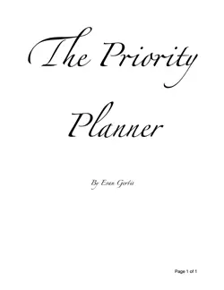 priority planner book cover image