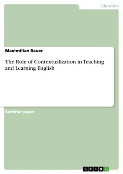 the role of contextualization in teaching and learning english imagen de la portada del libro