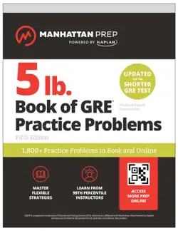 5 lb. book of gre practice problems: 1,800+ practice problems in book and online imagen de la portada del libro