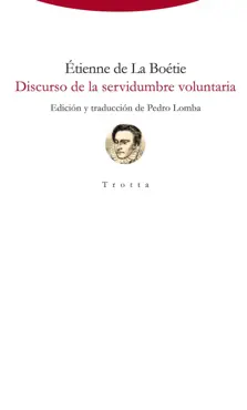 discurso de la servidumbre voluntaria book cover image