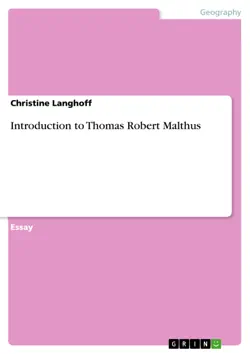 introduction to thomas robert malthus imagen de la portada del libro