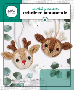 crochet your own reindeer ornaments book cover image