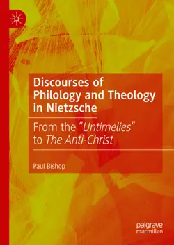 discourses of philology and theology in nietzsche book cover image