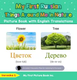 my first russian things around me in nature picture book with english translations book cover image
