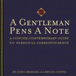 a gentleman pens a note book cover image