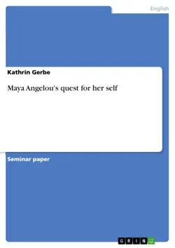 maya angelou's quest for her self imagen de la portada del libro