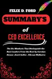 Summary of CEO excellence synopsis, comments