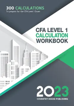 cfa level 1 calculation workbook book cover image