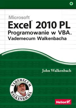 excel 2010 pl. programowanie w vba. vademecum walkenbacha book cover image