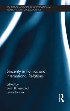sincerity in politics and international relations book cover image