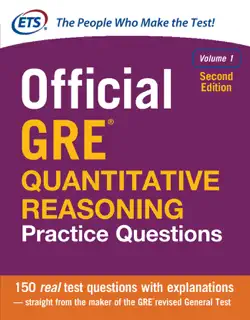 official gre quantitative reasoning practice questions, volume 1, second edition book cover image