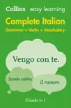 Easy Learning Italian Complete Grammar, Verbs and Vocabulary (3 Books in 1) (Collins Easy Learning Italian) sinopsis y comentarios
