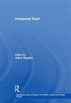 immanuel kant imagen de la portada del libro