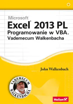 excel 2013 pl. programowanie w vba. vademecum walkenbacha book cover image