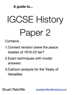 a guide to igcse history paper 2 book cover image