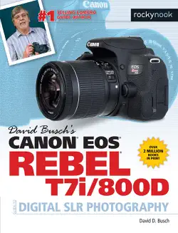 david busch's canon eos rebel t7i/800d guide to digital slr photography book cover image