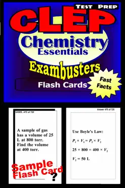 clep chemistry test prep review--exambusters flash cards book cover image
