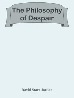 the philosophy of despair book cover image