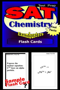 sat chemistry test prep review--exambusters flash cards book cover image
