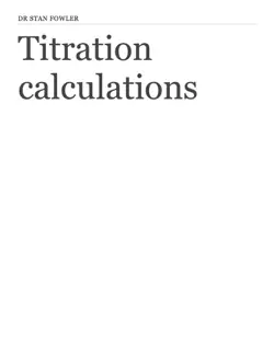 titration calculations imagen de la portada del libro