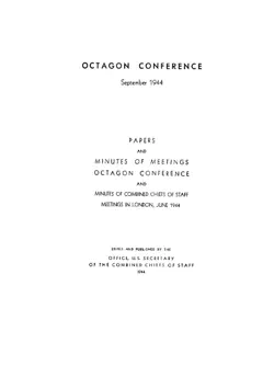 the octagon conference: september 1944 book cover image
