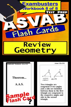asvab test prep geometry review--exambusters flash cards--workbook 8 of 8 book cover image